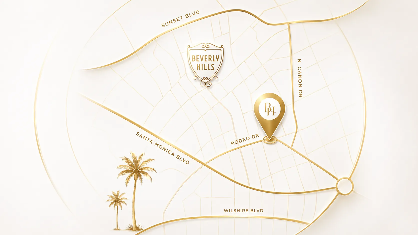 Lumina MedSpa Beverly Hills location map outline
